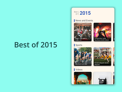 DailyUI Challenge 063 - Best of 2015 best of best of 2015 daily 100 challenge dailyui dailyui 063 dailyuichallenge mobile design mobile ui ui ui design web design website