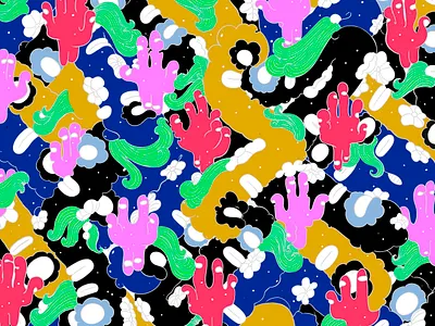 Pattern 2 art fingers illustration pattern winter