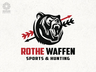 Rothe Waffen logo animal bear beast branding hunting logo