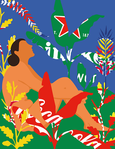 Salve a Natureza Camila Pinheiro copyright illustration nature packaging tropical women in illustration