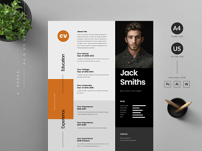 CV Template cv design cv template design graphic graphic design resume resume design