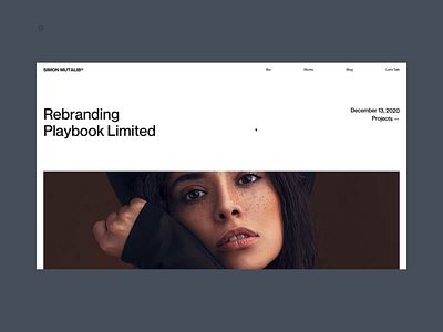 Si™ Simon Mutalib – Blog Details Page gsap interaction design minimal typogaphy uidesign uiux webdesign