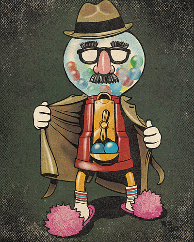 Gumball machine flasher design digital art illustration procreate procreate art procreateapp