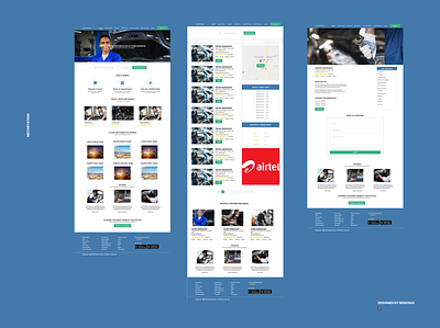 Mechstation listing website design typogaphy ui ux