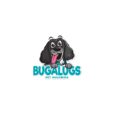 Creative Playful logo artwork cartoon character dog logo playful logo