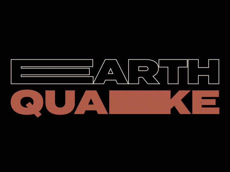 Earthquake kinetic typography kinetictype