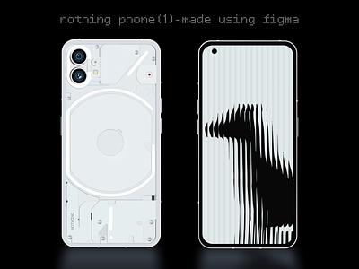 Nothing phone(1) - made using Figma. Free Mockup. design figma freebie madewithfigma mockup nothing phone1