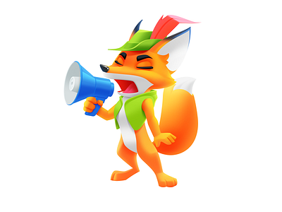 HostAdvice Fox Mascot art character character design character illustration design flat fox hosting company illustration illustration art illustration for web illustrator logo mascot mascot character mascot design mascot logo shakuro vector