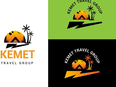 Logo (KEMET TRAVEL GROUP) adobe illustrator brand identity branding creative design creative logo illustration logo logo design logos