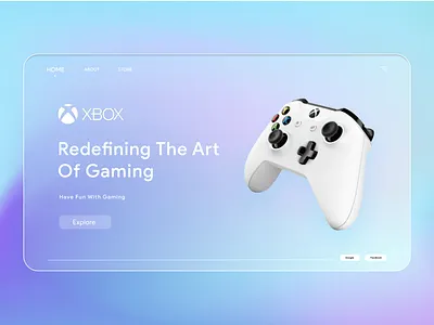 X BOX Web Page UI design ui