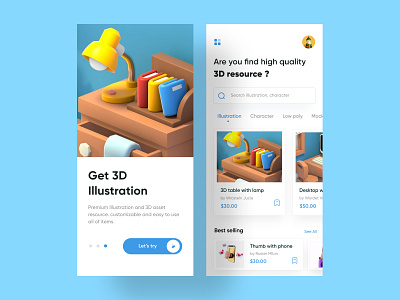 Downloader App 3d 3d art app app design brand identity branding color downloader dribbble best shot flat illustration minimal mobile mobile app popular ui ui design uiux