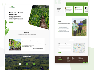 My Eco Farm Web UI farm illustration nature organicfarm ui ux web webdesign website