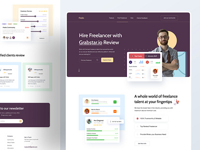 Freelo Web Ui 2020 agency agency website branding design dribbble homepage homepage design homepagedesign landing page turjadesign web design webdesign website website concept website design