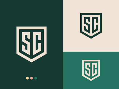 SC Logo brand design brand identity design branding branding design c concept creative creative logo idean identity design inspiration lettermark logo logo concept logotype monogram s sc logo sc monogram shield