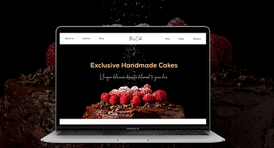 Hand made cakes | Bakery | Landing Page bakery landing lp ui uiux ux web website