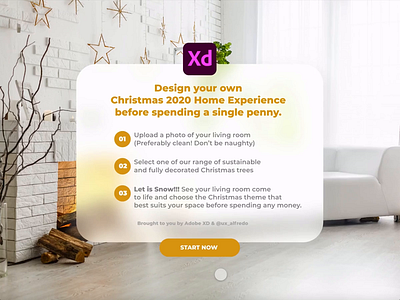 AR Christmas Experience animation ar augmented reality createwithadobexd design interaction interaction design ui ux vr
