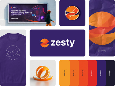 Zesty - Logo Design branding design freelance logo design freelance logo designer icon identity illustration logo logo design logo designer minimal orange simple z