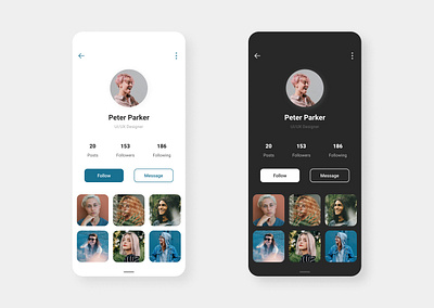 Daily UI #6: User Profile app art dailyui flat illustration illustrator minimal profile ui user ux web