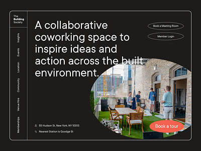 Workspace website coworking promotion uxui workspace