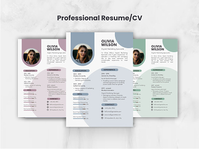 Resume and CV Design cv design design graphic graphic design illustration resume design