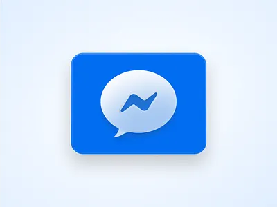 Facebook Messenger Icon Refresh app app icons apple apps big sur bubble dock facebook fb figma icon icons logo macos macos icon message messenger ui