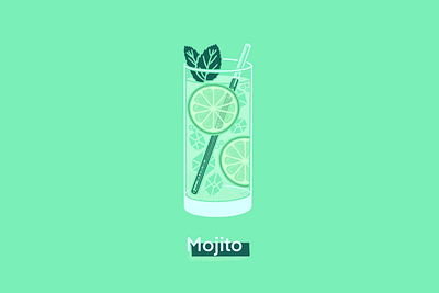 Mojito cocktail cocktailillustration dailyillustration day 5 digitalart digitalartist digitalillustration illustration illustrationart illustrationartist illustrationartists mojito procreate procreateart