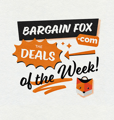 Deals of the week 50s advert halftone signpainter signwriting texture typography