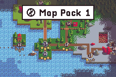 Free Level Map Assets Pixel Art 2d assets game assets gamedev indie game