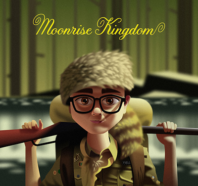 Moonrise Kingdom - Illustration created in Figma character