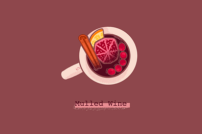 Mulled Wine cocktail illustration cocktails daily illustration daily illustrations day 10 digital art digitalartists illustration art illustration artist illustration artists mulled wine procreate procreate art truegrittexturesupply