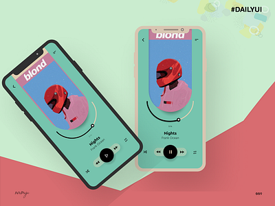 Music Player UI basics dailyui design figma figmaafrica ios minimal mobile ui