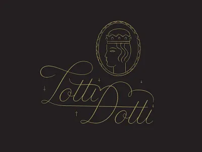 Lotti Dotti Cocktail Bar bar brand identity branding classic cocktail design graphic design houston illustration logo texas typography