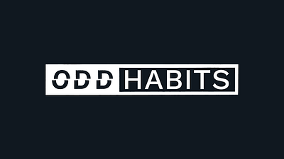 Odd Habits | Brand and Visual identity brand clothing brand design fashion graphicdesign logo visual identity