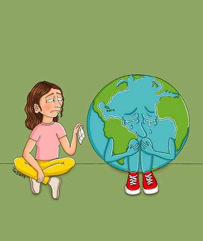 Sorry Earth abortion climate change earth illustration sad sorry war world