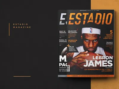 Estadio | Sport Magazine design editorial editorial design lebronjames magazine magazine design sport typography