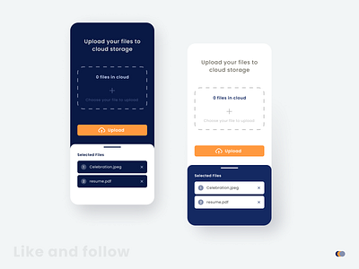 Upload files to cloud branding dailyuichallenge design design trend designer figma glassmorphism mobile mobileui new today trends 2021 ui uidesign uiux