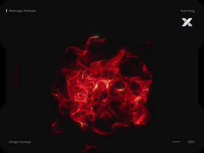 Redmagic Particles 3d animation design