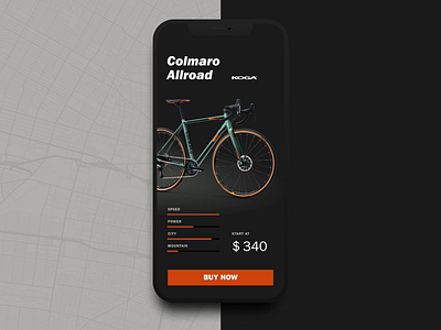 Bike Store bike bikes bikeshop dark mobile shop shopping app store ui