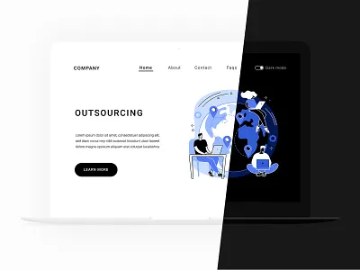 Business Illustration set app design business communication concept conceptual illustration international landing page design minimal outsourcing remote work startup teamwork ui uiux vector webdesign workflow