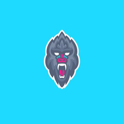 Mandrill Mascot Logo brand design brand identity branding graphic design illustration logo logo design mascot mascot logo sports