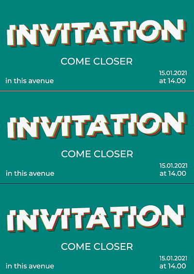 green invitation