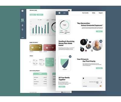 Expense Tracker logo ui ui design user experience user interface ux web design webdesign