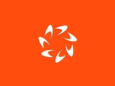 Abstract Logo Design brand identity branding circle design dribbble logo logo design logo designer minimal orange shape simpl vector