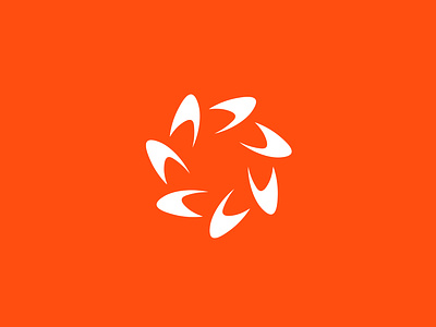 Abstract Logo Design brand identity branding circle design dribbble logo logo design logo designer minimal orange shape simpl vector