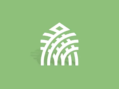 Housing Logo arches branding green house housing logo logo design logotype