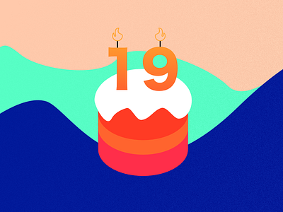 Turning 19 affinitydesigner art colorful daily dailychallenge dailycreativechallenge flat illustration minimal vector