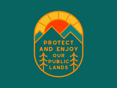 Protect and Enjoy adventure badge logo national park outdoor badge outdoors patch retro vintage wilderness