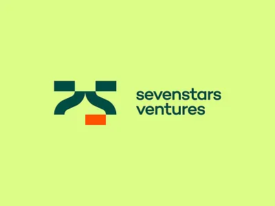 sevenstars venture logo brand brand design brand identity branding business capital design green logo logo design logodesign logos logotype orange venture venture capital