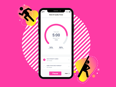 Daily UI: Timer app daily ui dailyui dailyuichallenge design interface timer timer app ui