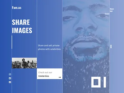 Famus - Hero Section hero section web design